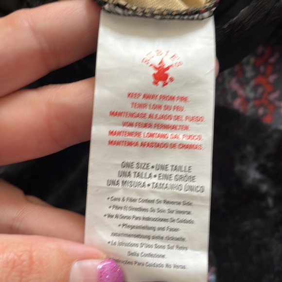 Vampire or Medieval Velvet Dress with Hood and Beading One Size - Picture 4 of 6